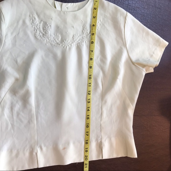 Vintage Judy Bond pale green blouse - Picture 9 of 11